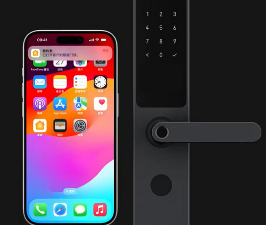 定南iPhone维修站分享在iPhone上使用家庭钥匙开启智能门锁 
