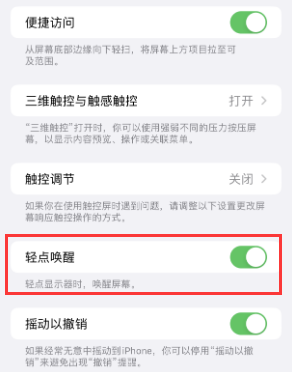 定南苹果授权维修站分享iPhone轻点无法唤醒怎么办