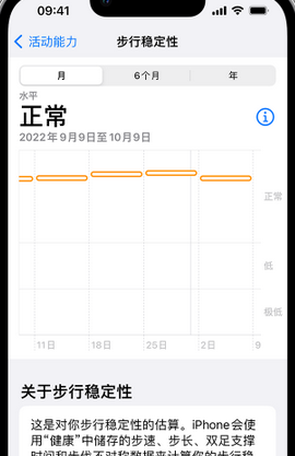 定南iPhone手机维修如何在iPhone开启'步行稳定性通知'