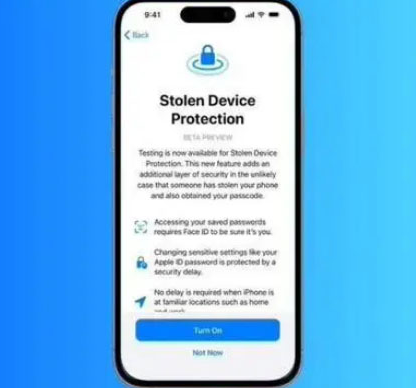 定南苹果授权维修店分享被盗设备保护功能开启方法 