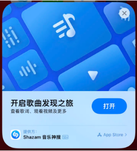 定南苹果14维修站分享iPhone14音乐识别功能使用方法 