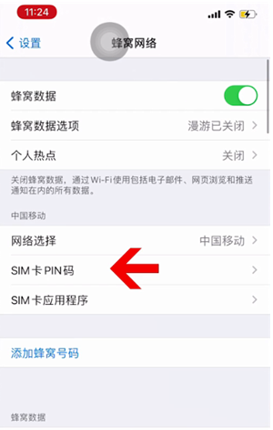 定南苹果14维修网分享如何给iPhone14的SIM卡设置密码 