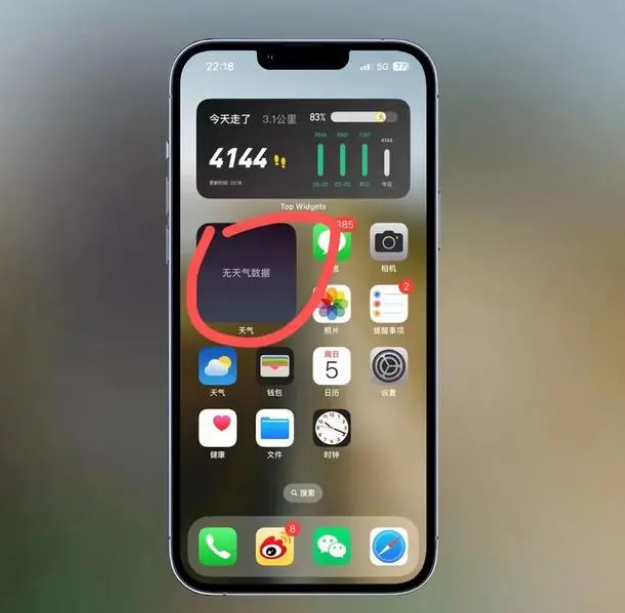 定南苹果手机维修分享:iOS16主屏幕天气小组件无法正常工作怎么办？ 